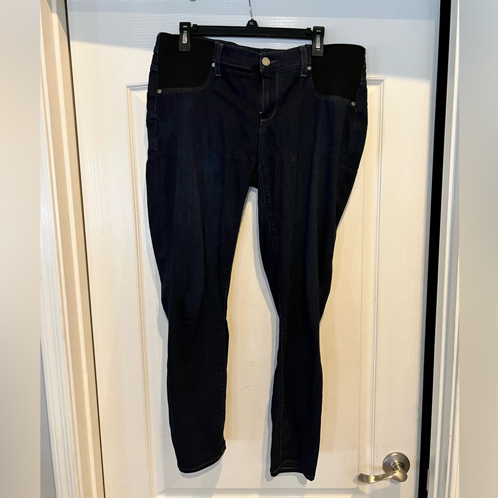 Paige Maternity Jeans Dark Blue